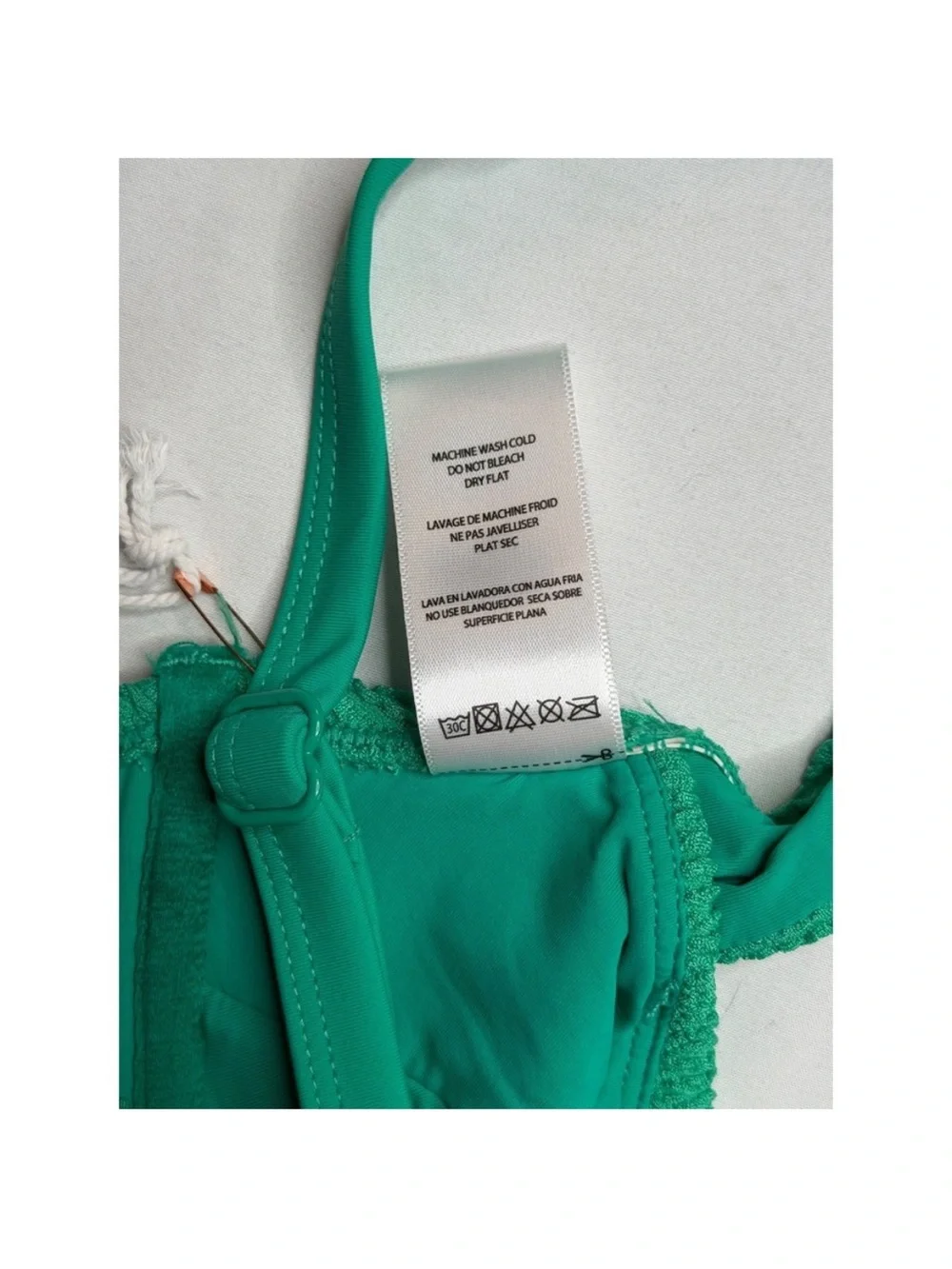 Good American Ribbed Underwire Bralette — Green